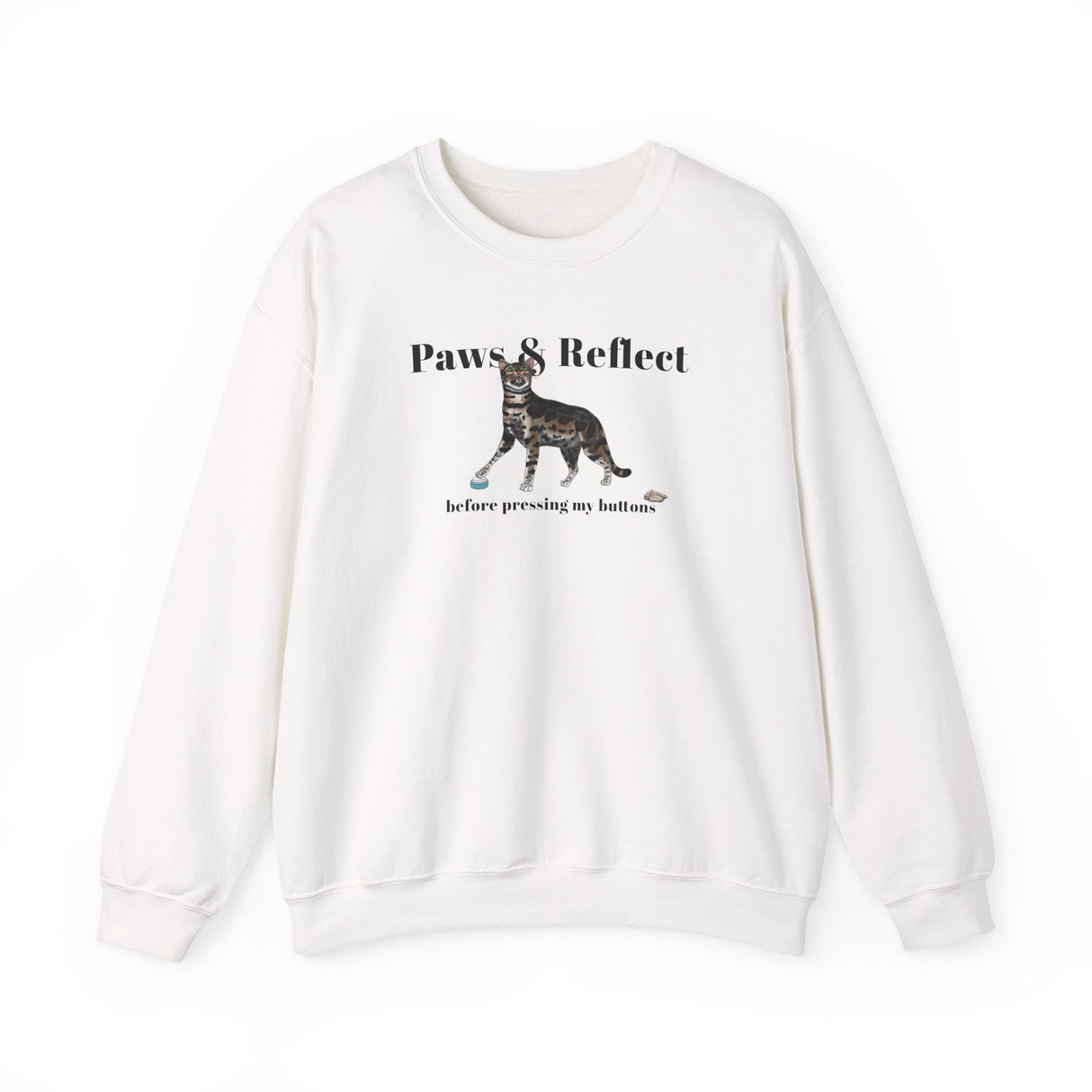 Cat Purrmaid Sweatshirt with Paws and Reflect Design