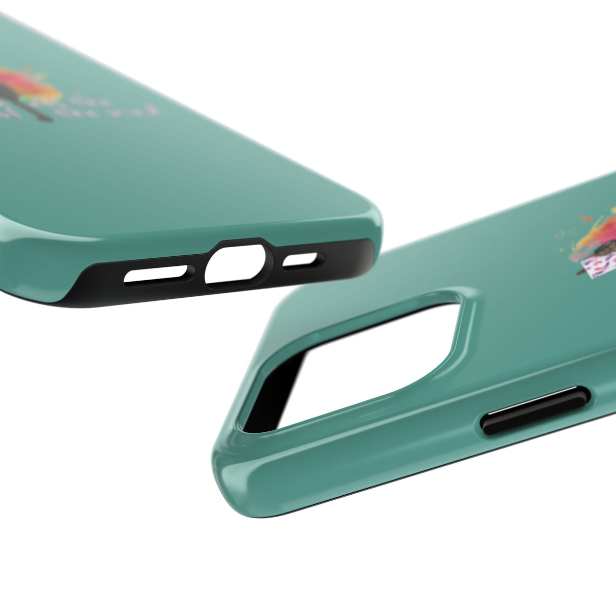 Tough Phone Case — "paint with all the colors of the wind" Flounder the Purrcasso Art