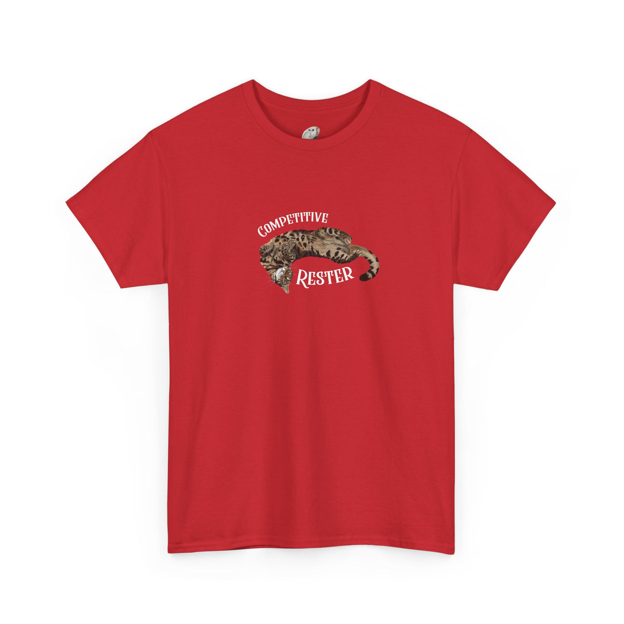 Flounder 'Competitive Rester' T-Shirt — Funny Resting Pose Tee