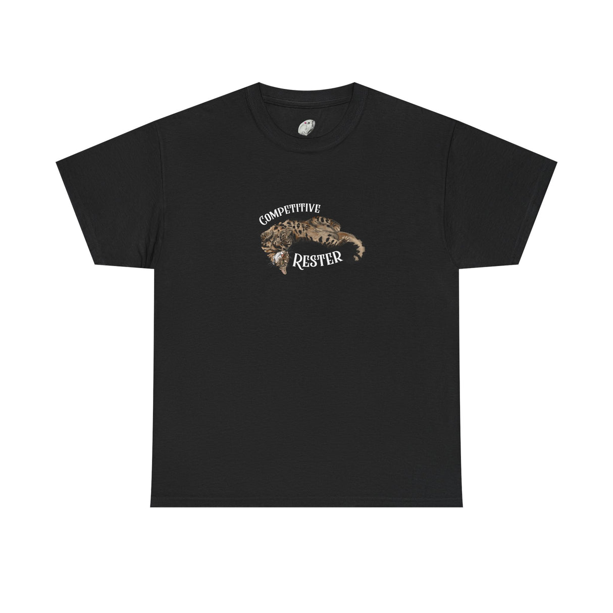 Flounder 'Competitive Rester' T-Shirt — Funny Resting Pose Tee