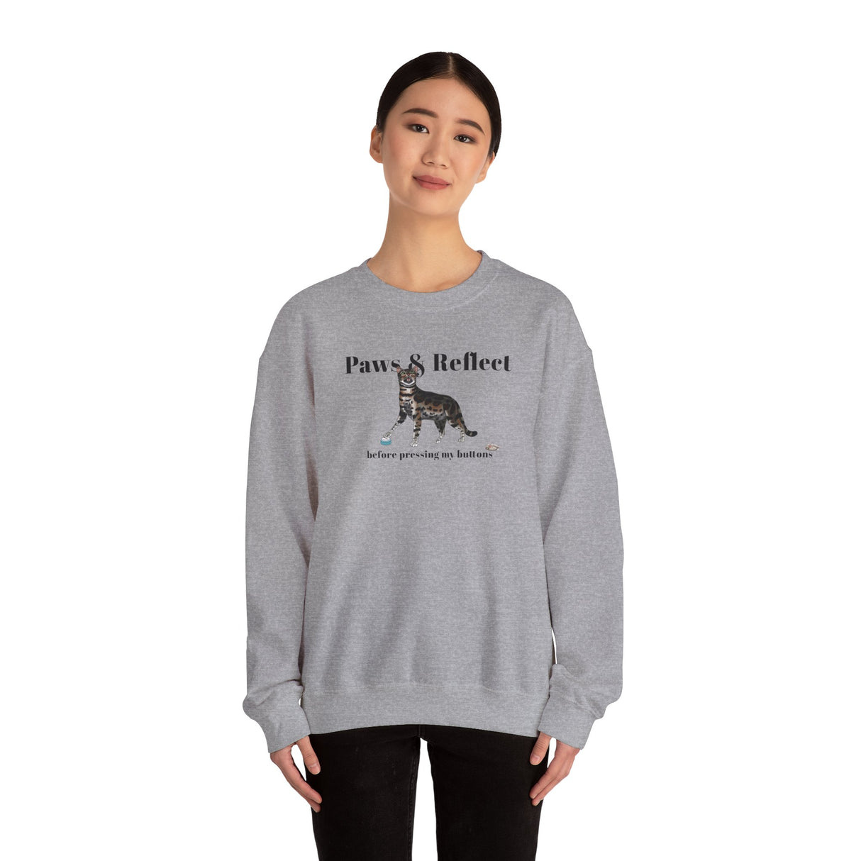 Cat Purrmaid Sweatshirt with Paws and Reflect Design