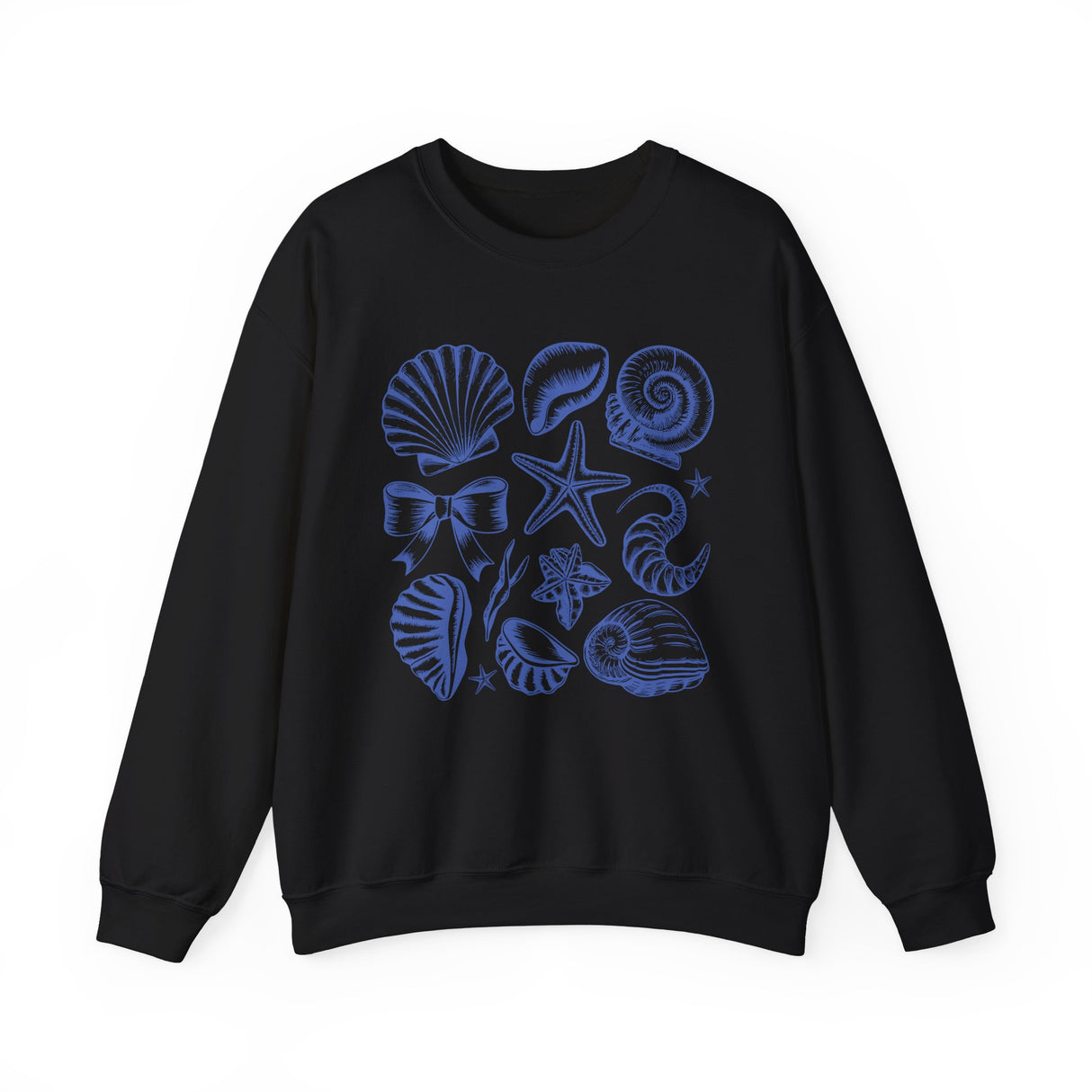 Blue Coastal Coquette Crewneck Sweatshirt