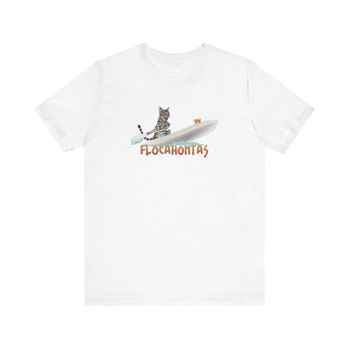Flocahontas Unisex Tee - Flounder the Purrmaid with Mouse Toy Design