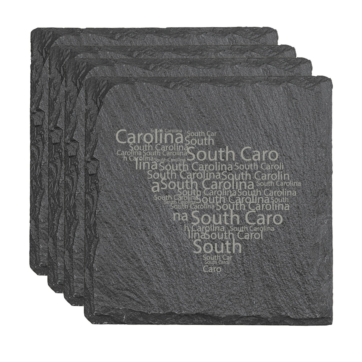 South Carolina Slate Coasters - Set of 4 - 17 design options