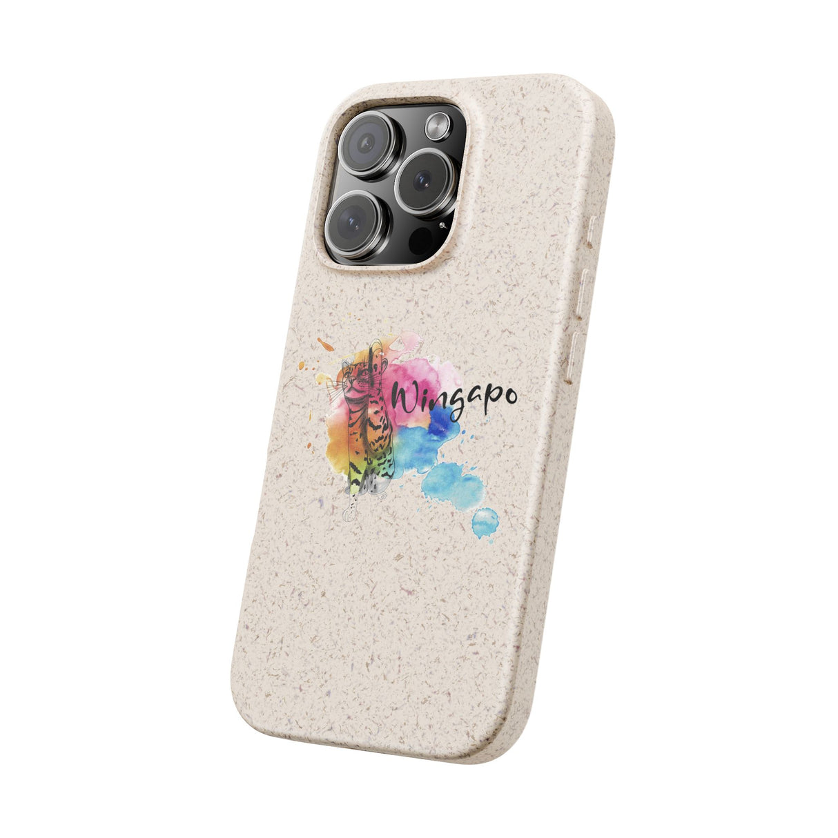 Phone Case - Wingapo Watercolor Design featuring Flounder the Purrmaid by Nina