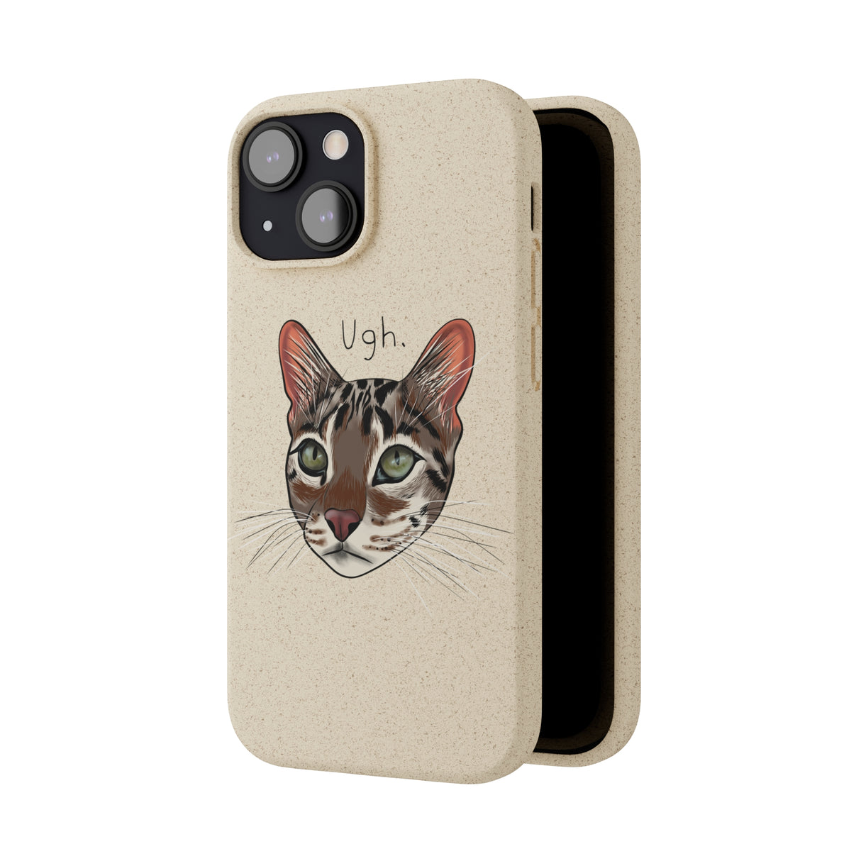 Flounder Cat UGH Biodegradable Phone Case – Eco-Friendly Protection with Personality