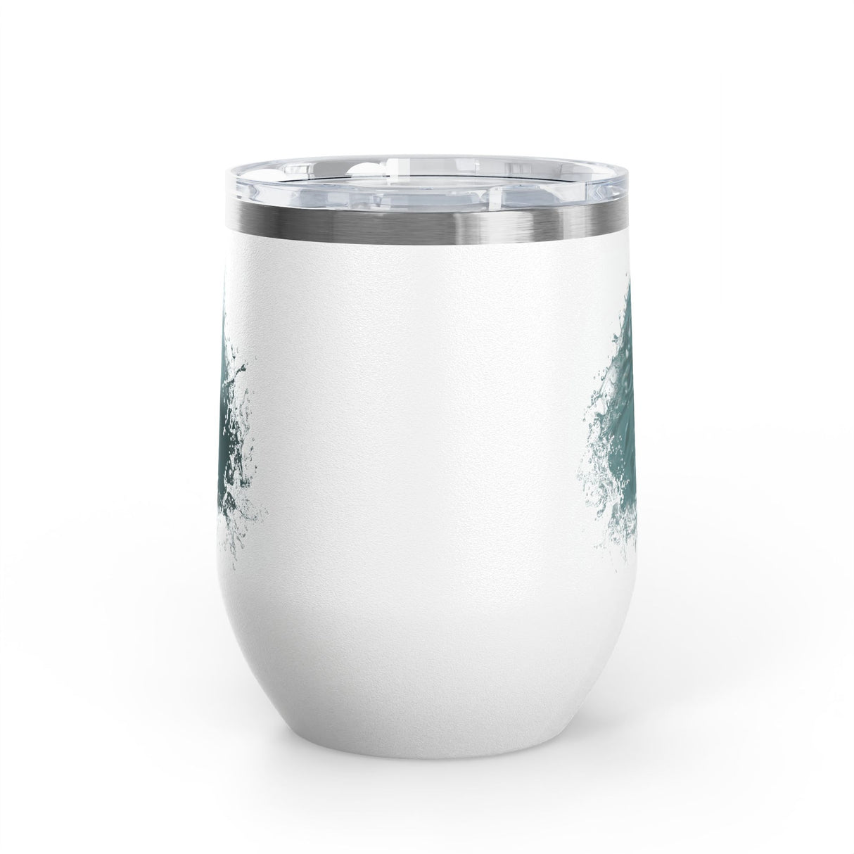 Wine Tumbler — "Fish at Heart" Flounder the Purrmaid Hand-Drawn Design