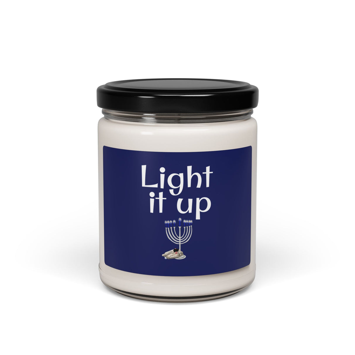 Soy Candle, Light it Up Mouse Toy Menorah Design