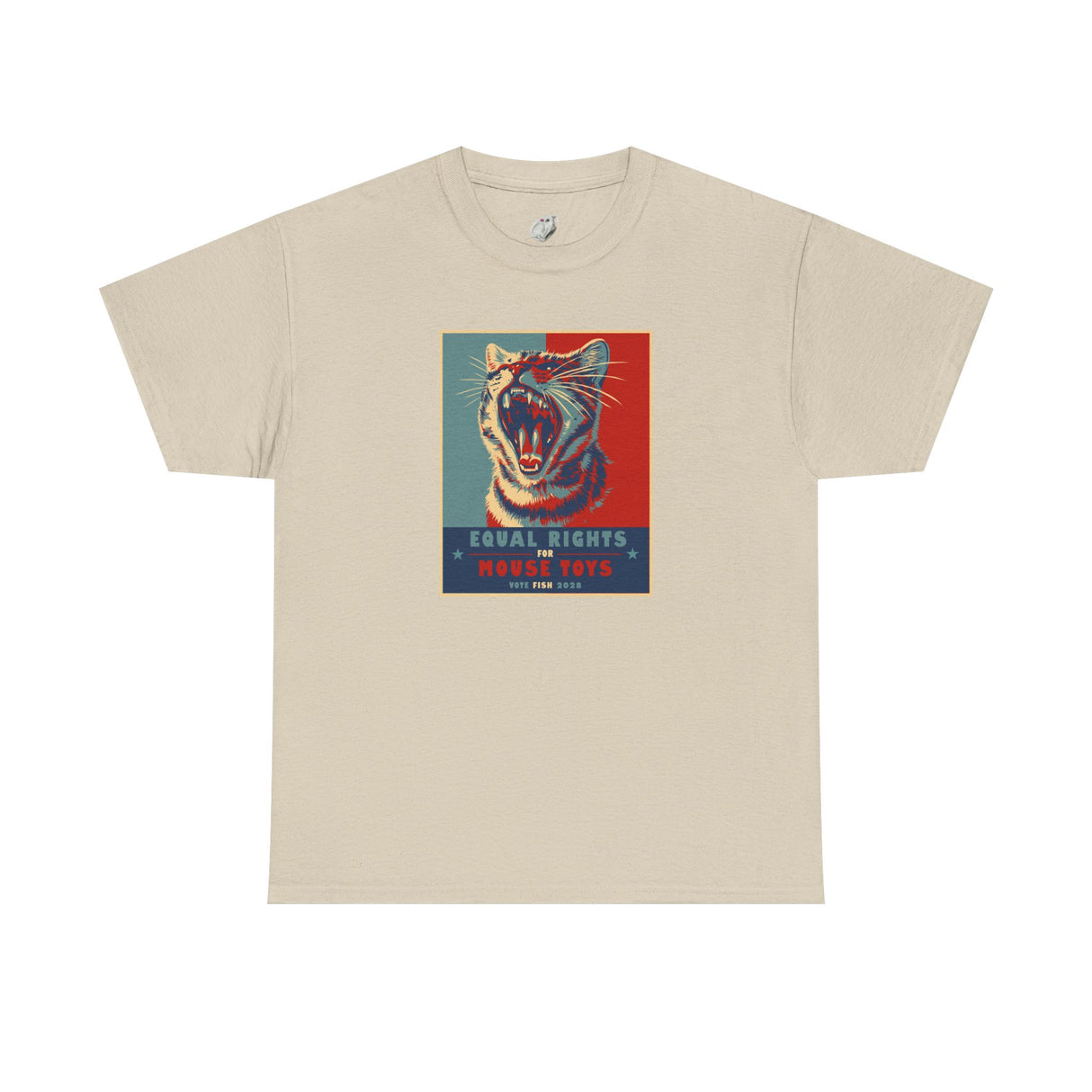 Vote Fish 2028 Flounder Tee — "Equal Rights for Mouse Toys" Funny Political Campaign T-Shirt