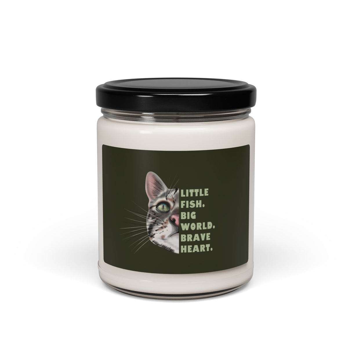 Brave Heart Soy Candle — "Little fish. Big world. Brave Heart." 9oz