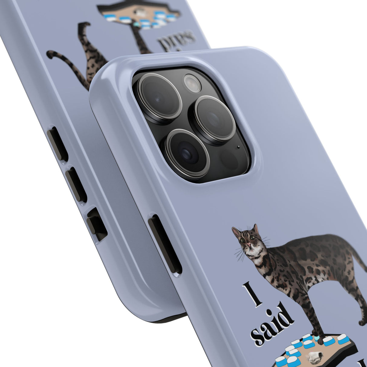 I Said What I Said Flounder Phone Case — Talking Pet Buttons Design