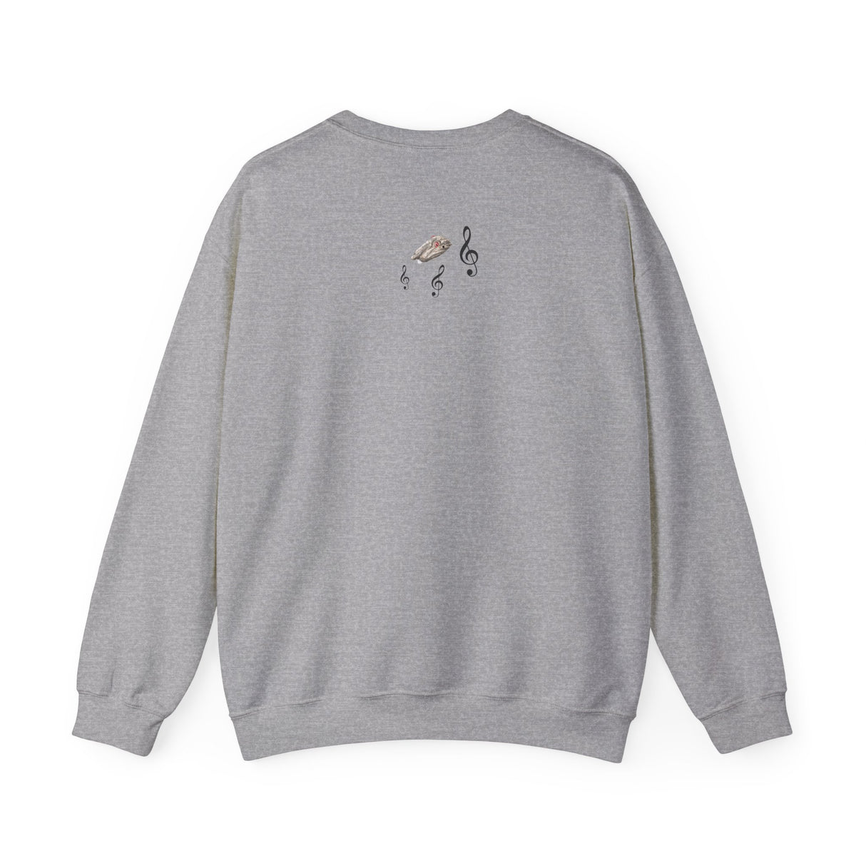 Unisex Sweatshirt - Treble Maker Design featuring Flounder the Purrmaid Playing Piano for Mouse Toy