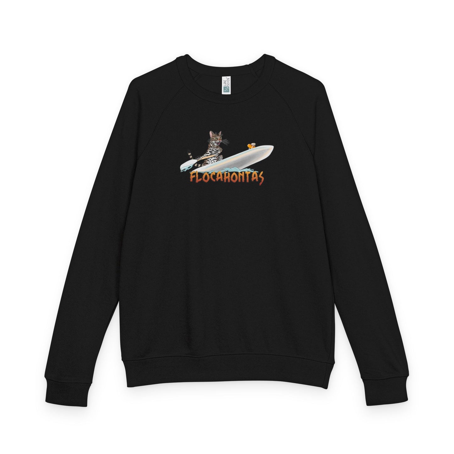 Raglan Crewneck Flocahontas and Mouse Toy Design by Nina