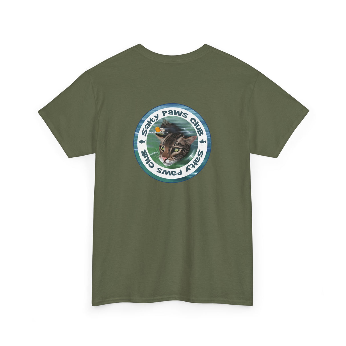 Salty Paws Club Tee — Flounder the Purrmaid & Life‑Vest Mouse Toy Shirt