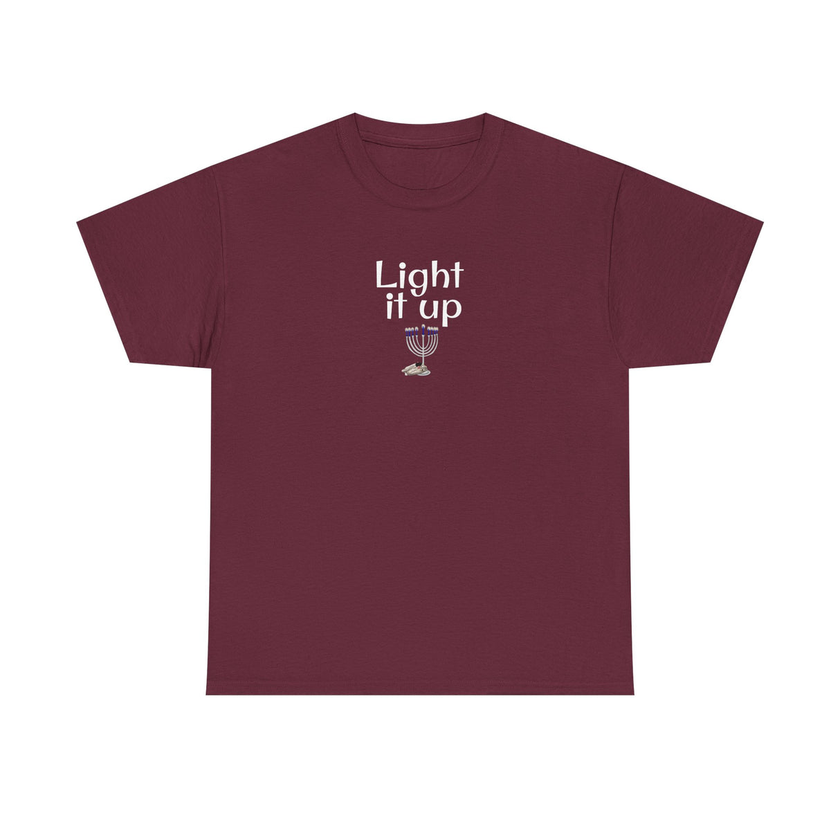 Light it Up Unisex Tee - Mouse Toy Menorah Design