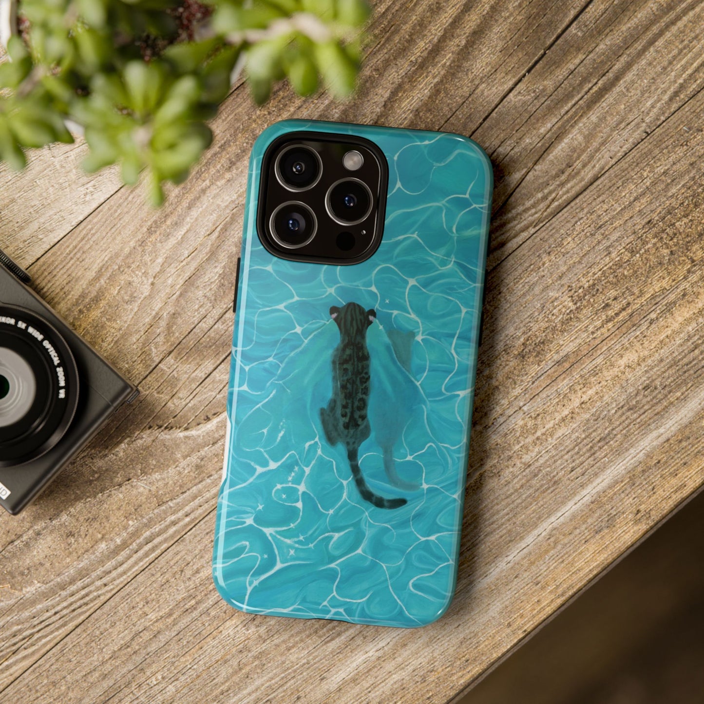 Phone Cases Purrmaid Painting featuring Flounder
