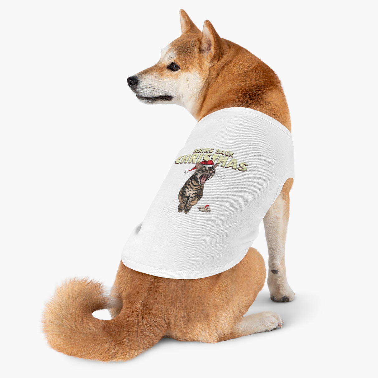 Flounder Cat - Bring Back Christmas Pet Tank Top