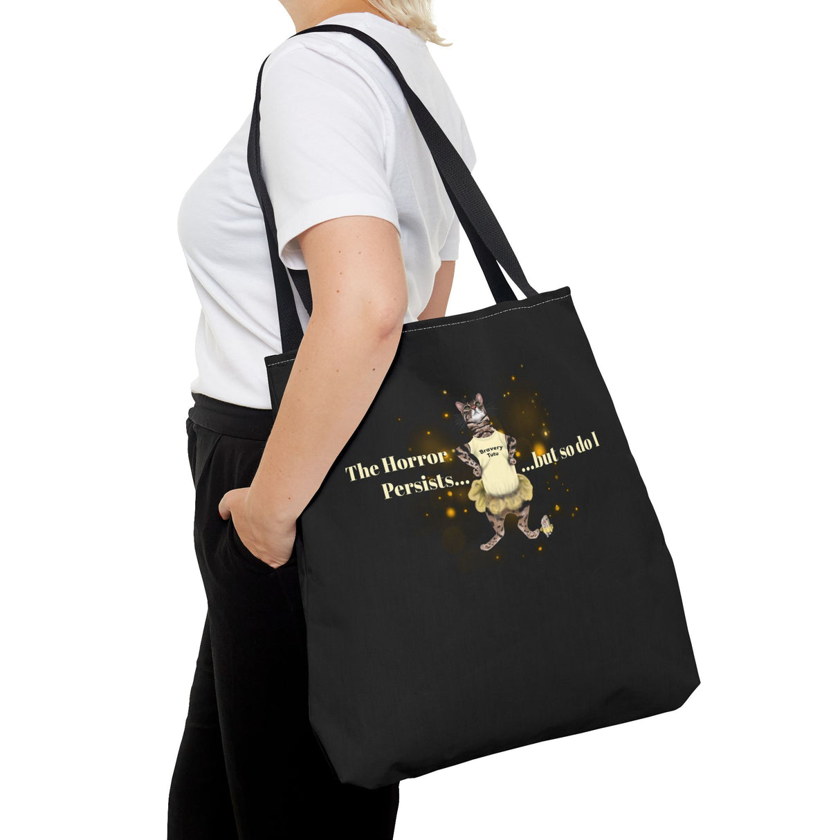 Tote Bag - Bravery Tutu Design with Flounder the Purrmaid and Mouse Toy