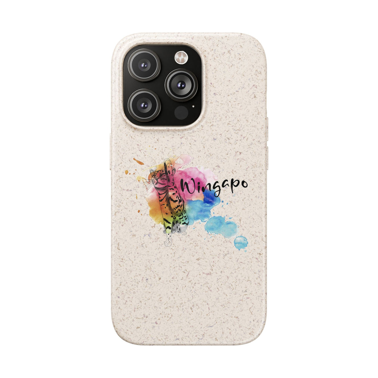 Phone Case - Wingapo Watercolor Design featuring Flounder the Purrmaid by Nina
