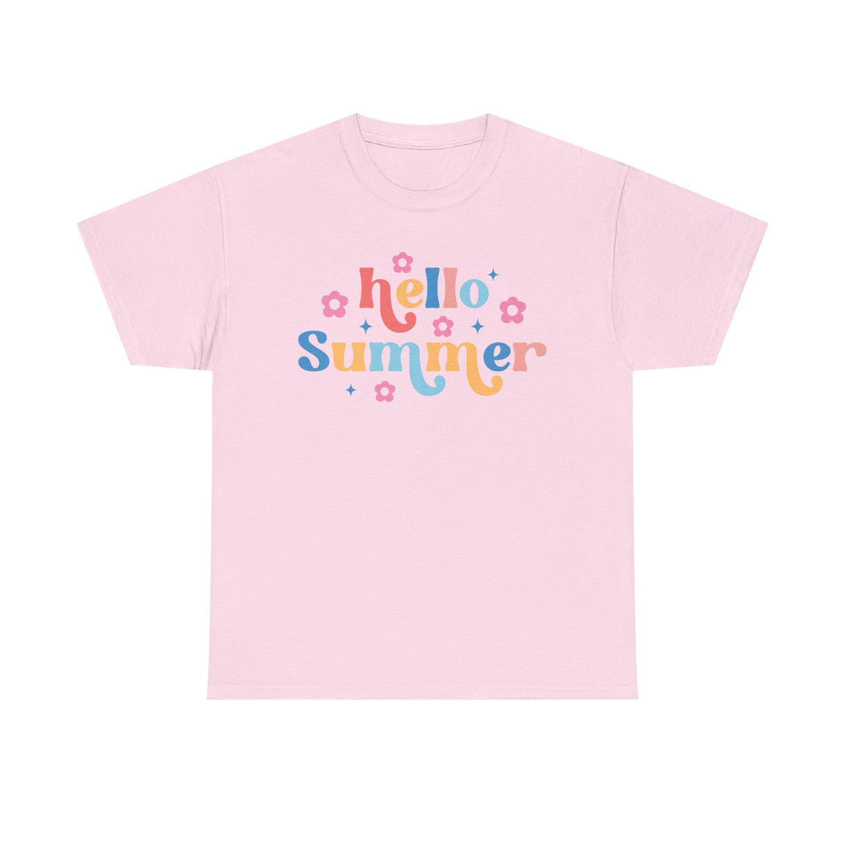 Rainbow Hello Summer - Cotton Tee