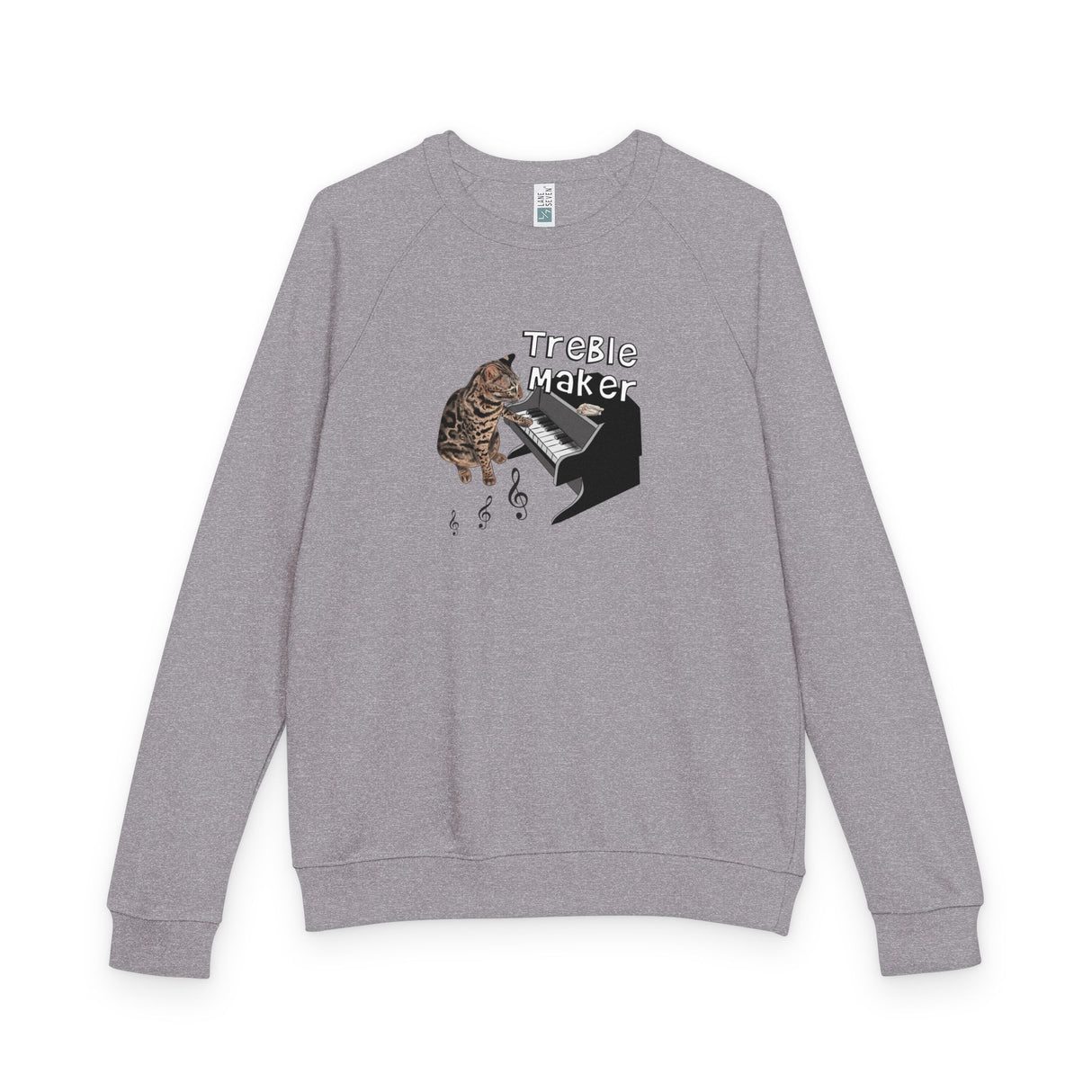 Raglan Sweatshirt Treble Maker Flounder the Purrmaid