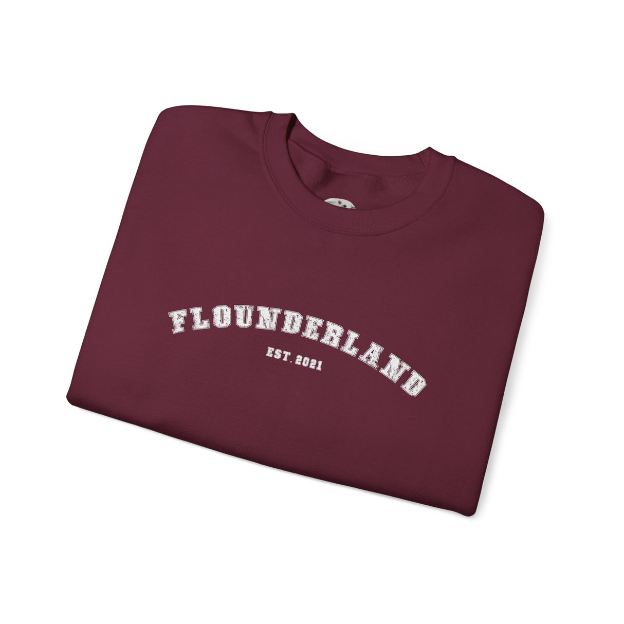 FlounderLand Collegiate Crewneck Sweatshirt — "EST. 2021"