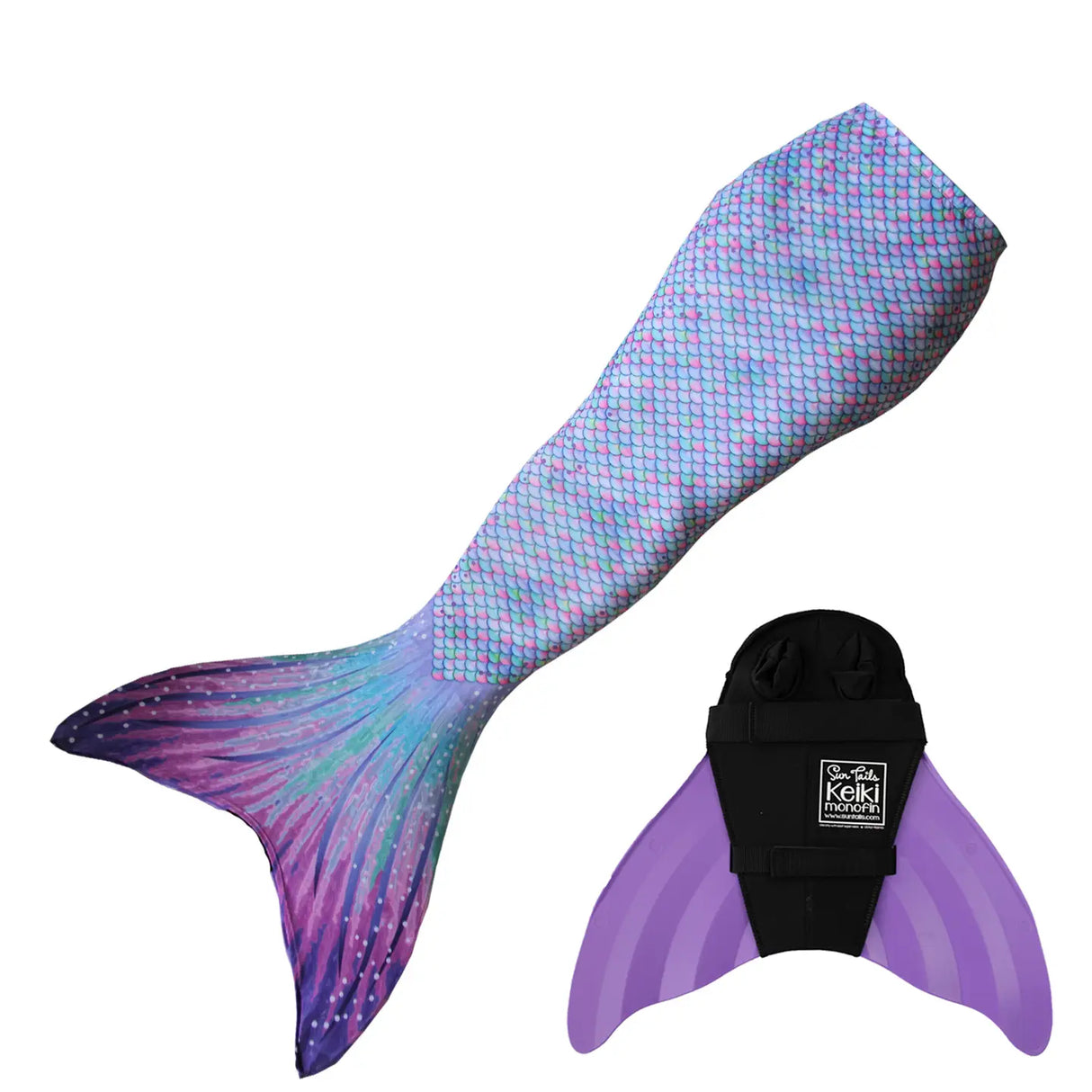 Aurora Borealis Tail + Monofin