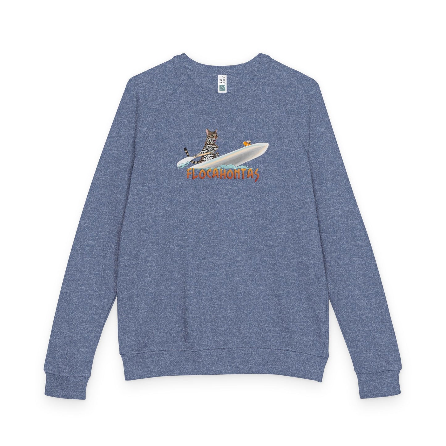 Raglan Crewneck Flocahontas and Mouse Toy Design by Nina
