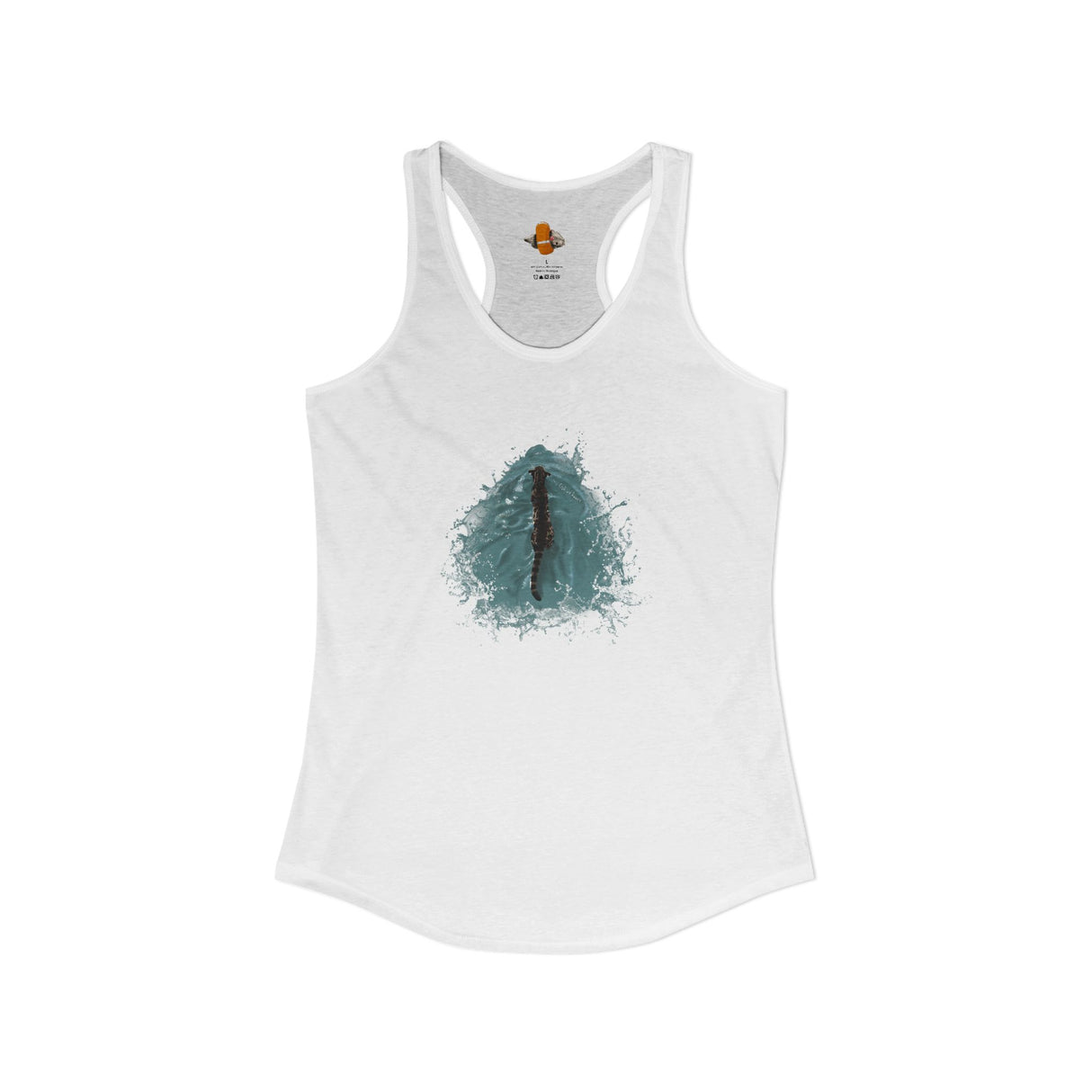 Fish at Heart Flounder Purrmaid Racerback Tank