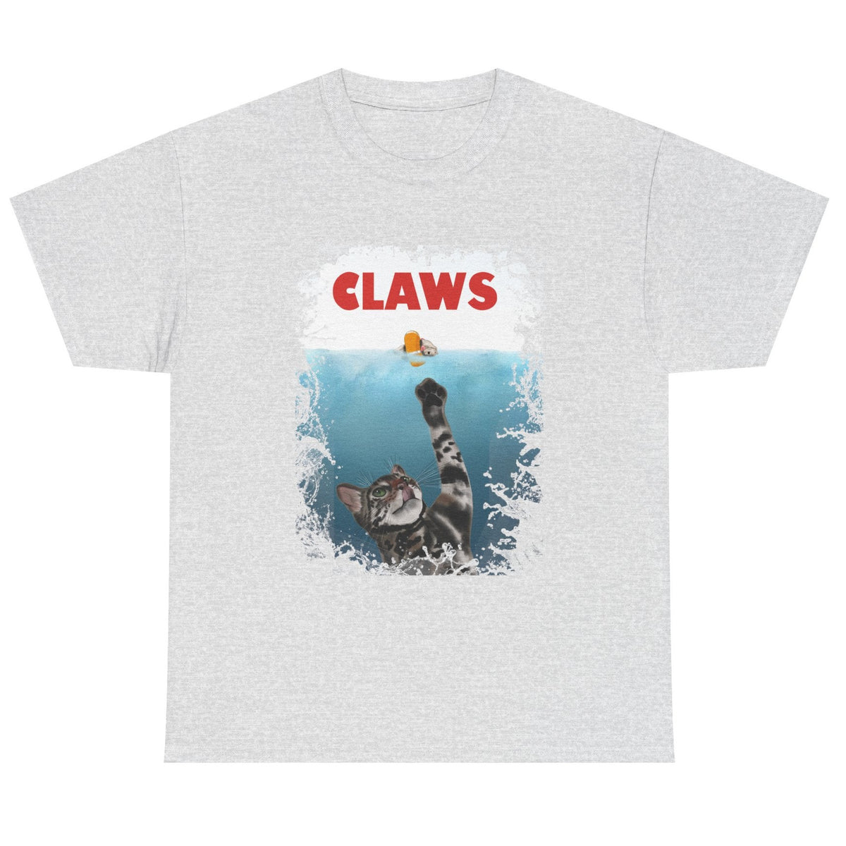 Funny Cat Claws Unisex Tee featuring Flounder and Mouse Toy