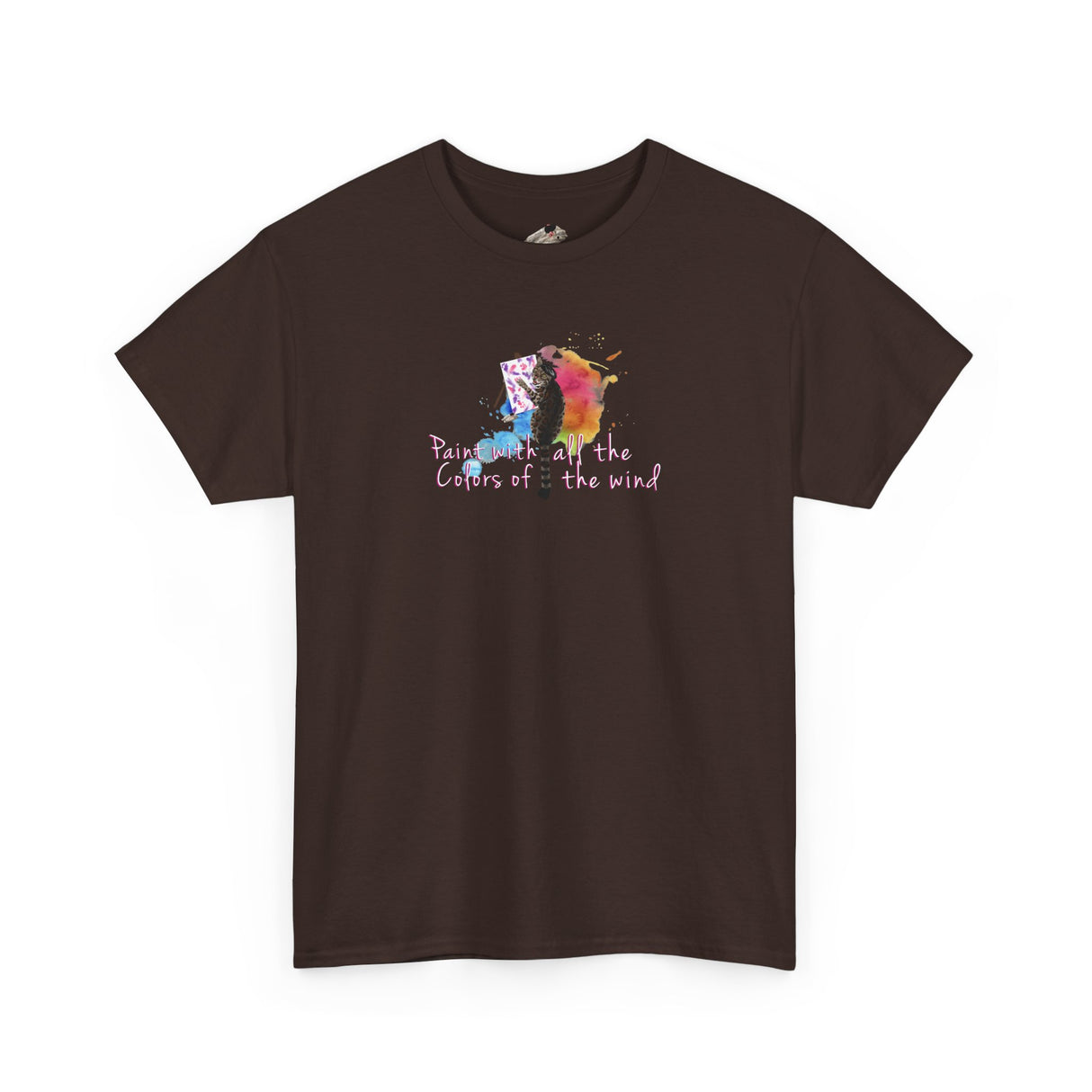Flounder the Purrcasso T-Shirt — "Paint With All the Colors of the Wind" Cat Art Tee