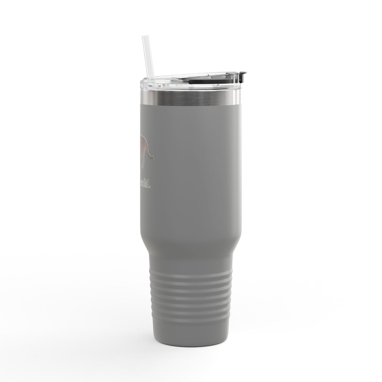 40oz Insulated Travel Mug — “I Said What I Said” Flounder Talking Pet Buttons Design