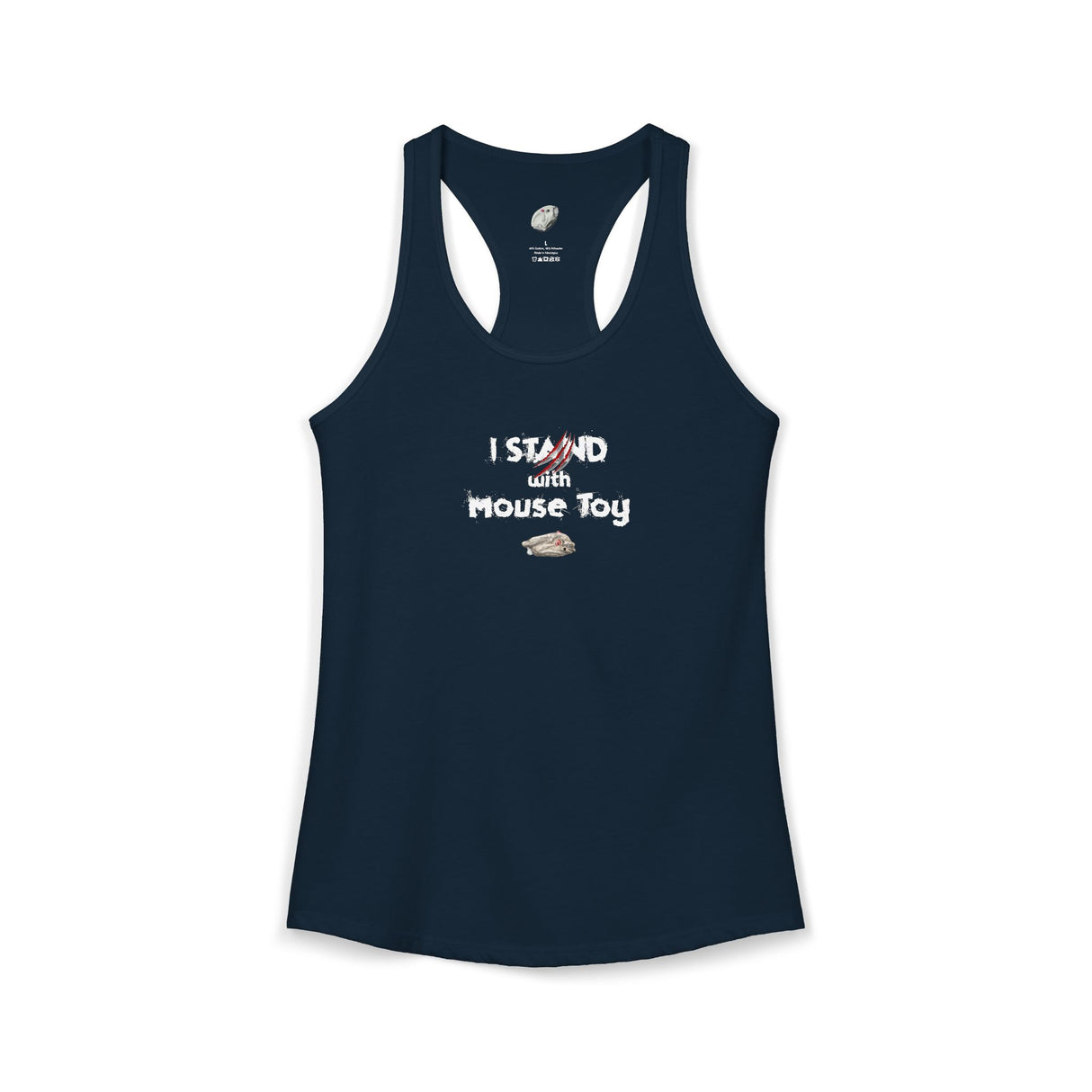 "I Stand with Mouse Toy" Women's Racerback Tank