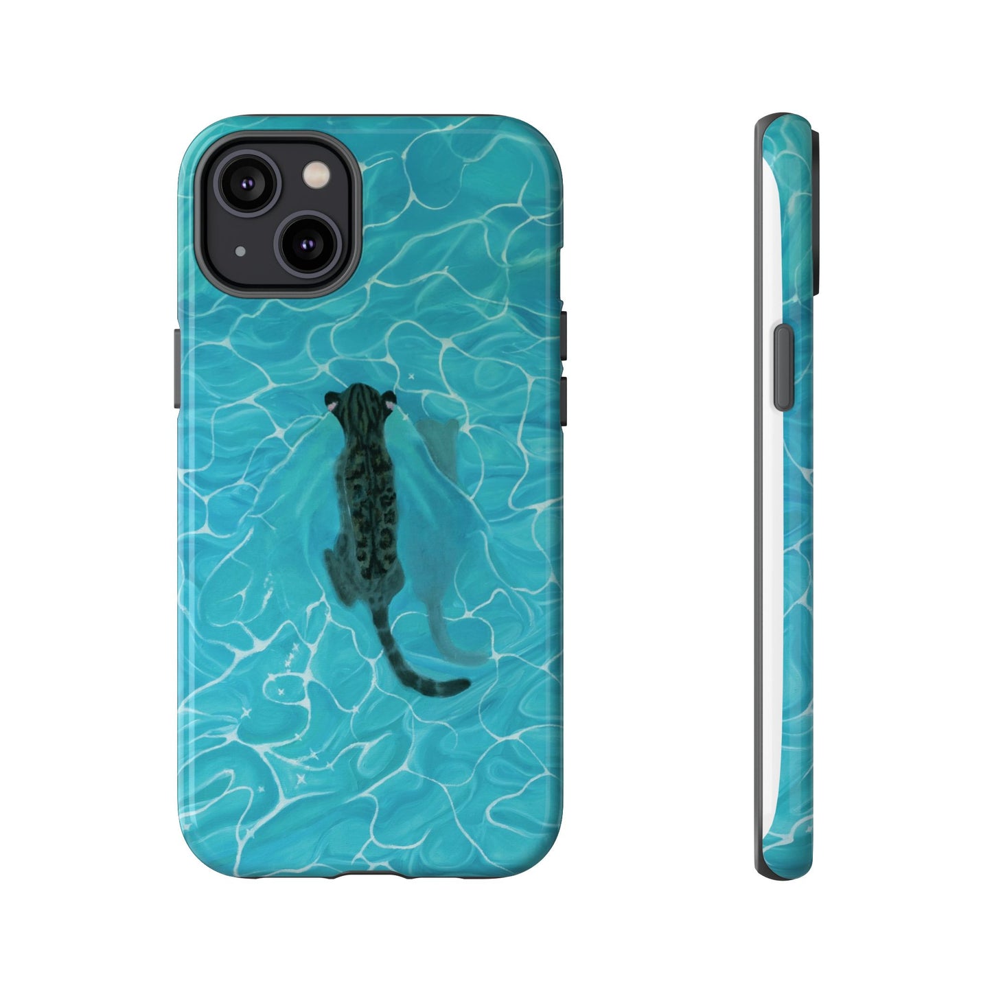 Phone Cases Purrmaid Painting featuring Flounder