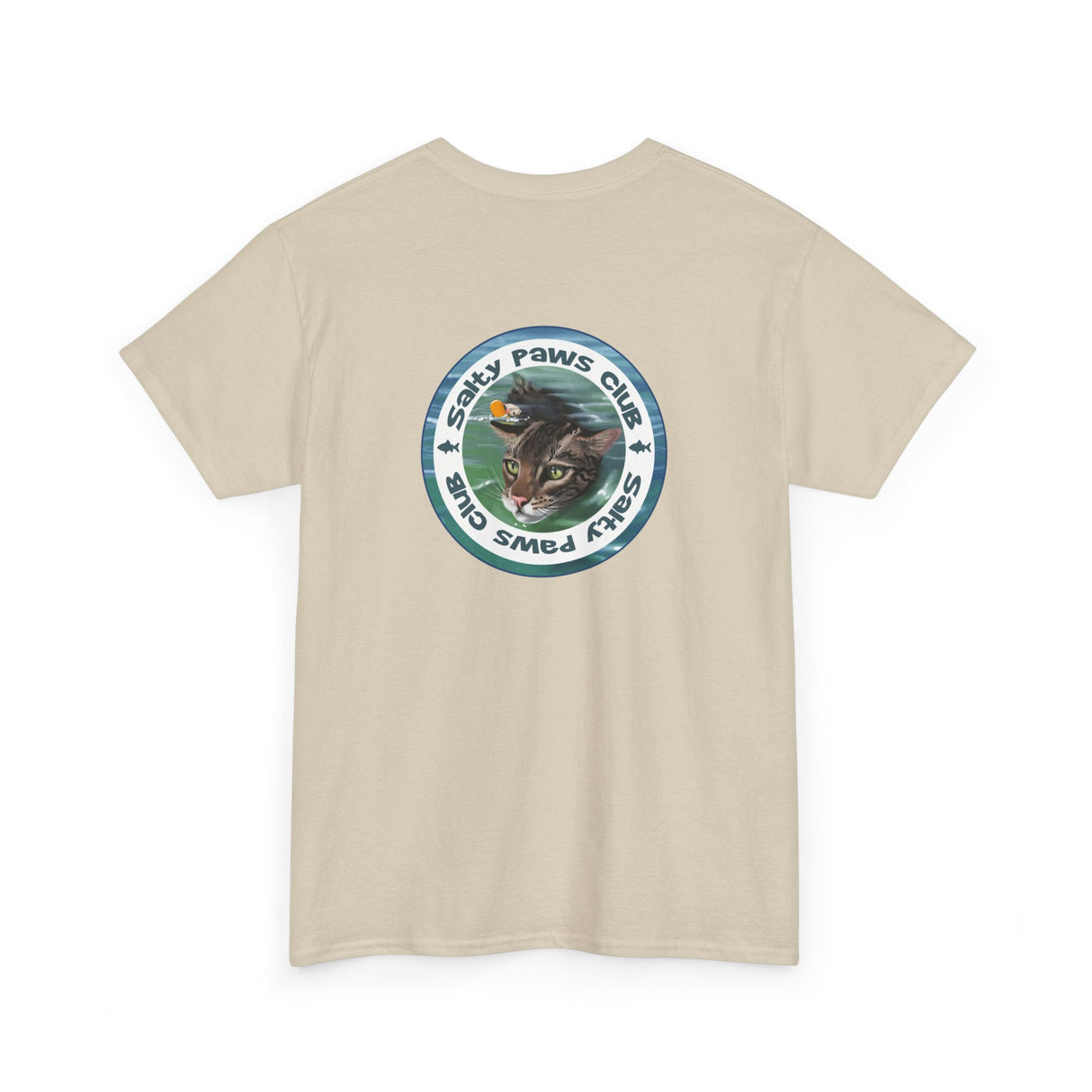 Salty Paws Club Tee — Flounder the Purrmaid & Life‑Vest Mouse Toy Shirt
