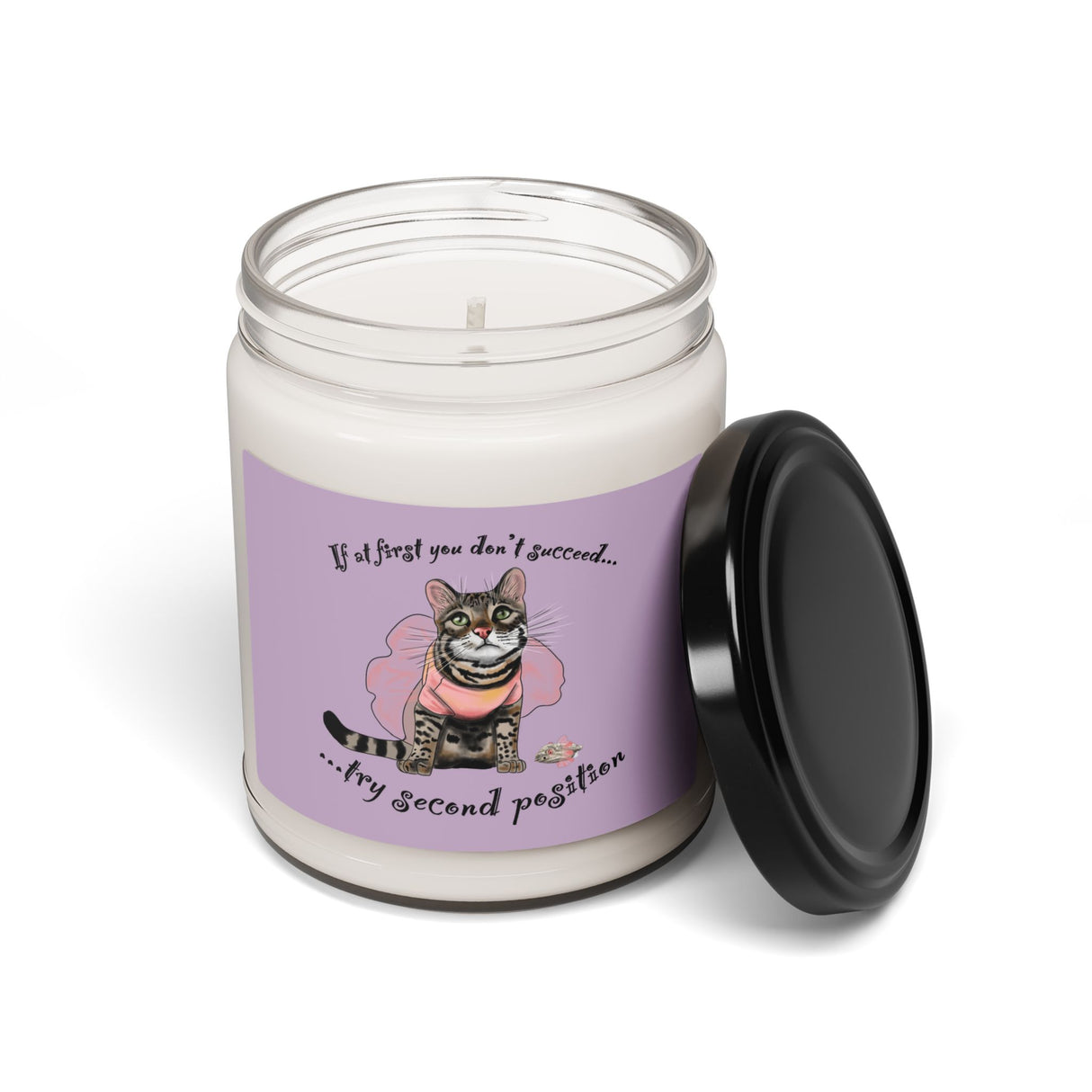 Soy Candle - Flounder and Mouse Toy Ballet Tutu Design by Nina