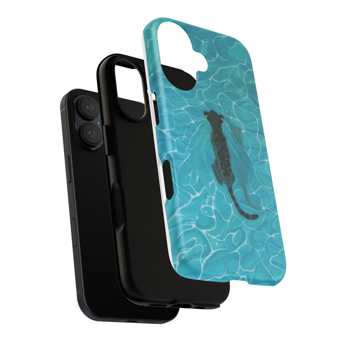 Phone Cases Purrmaid Painting featuring Flounder