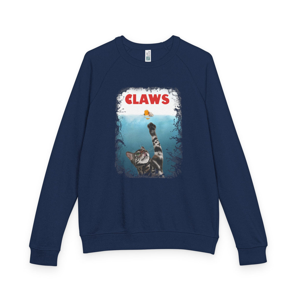 Purrmaid Flounder 'CLAWS' Raglan Crewneck