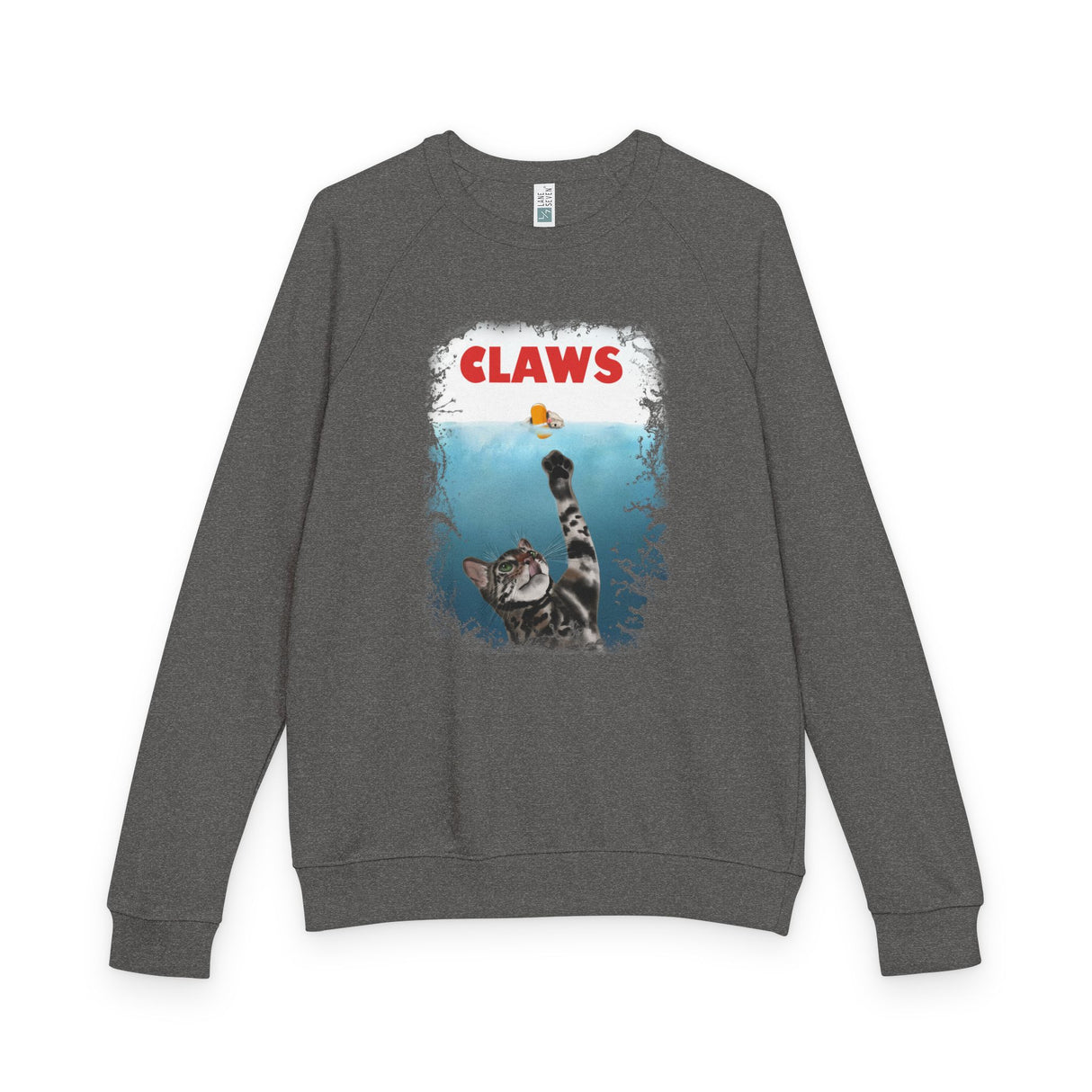 Purrmaid Flounder 'CLAWS' Raglan Crewneck