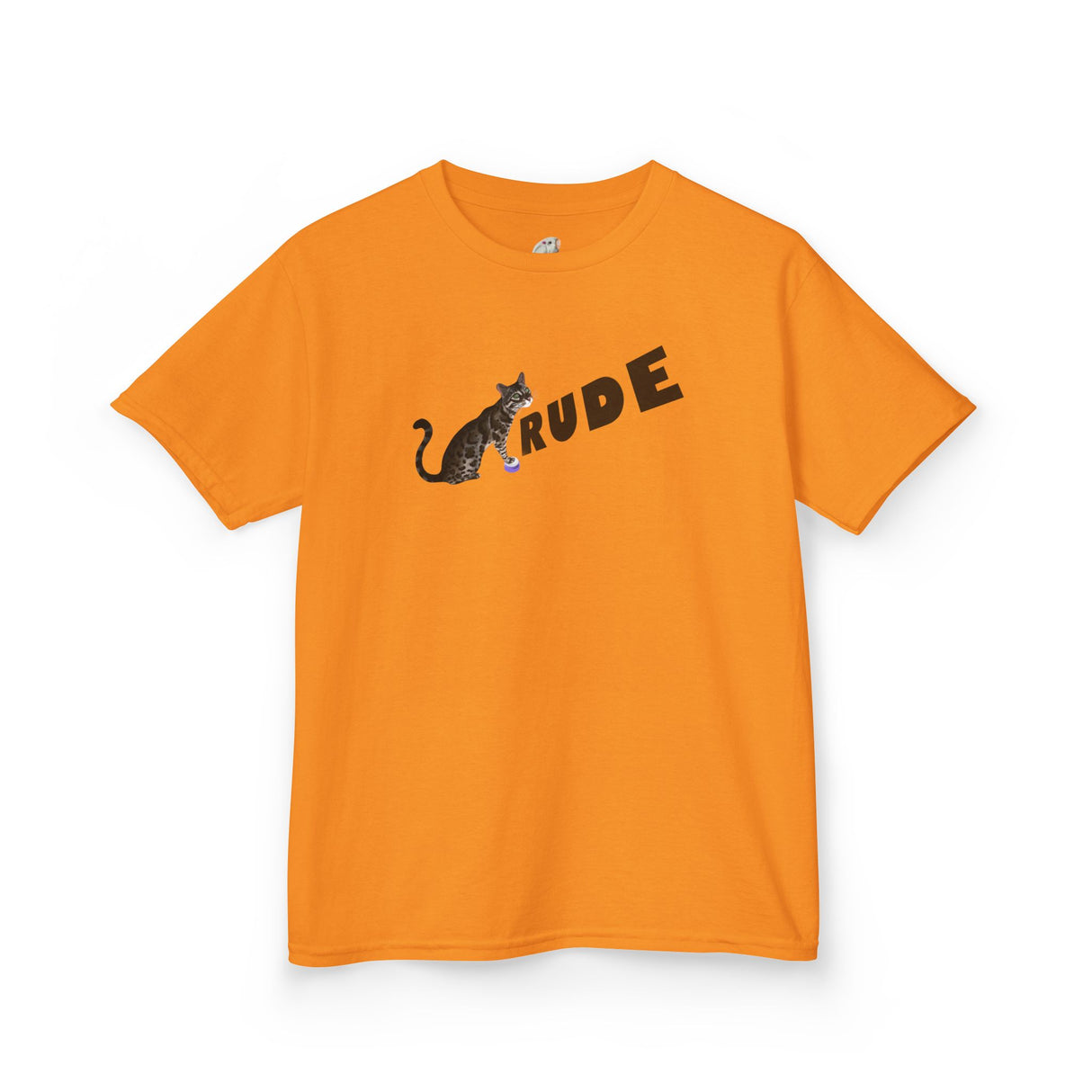 Kids "RUDE" Flounder T-Shirt — Flounder the Purrmaid Eye Roll Tee