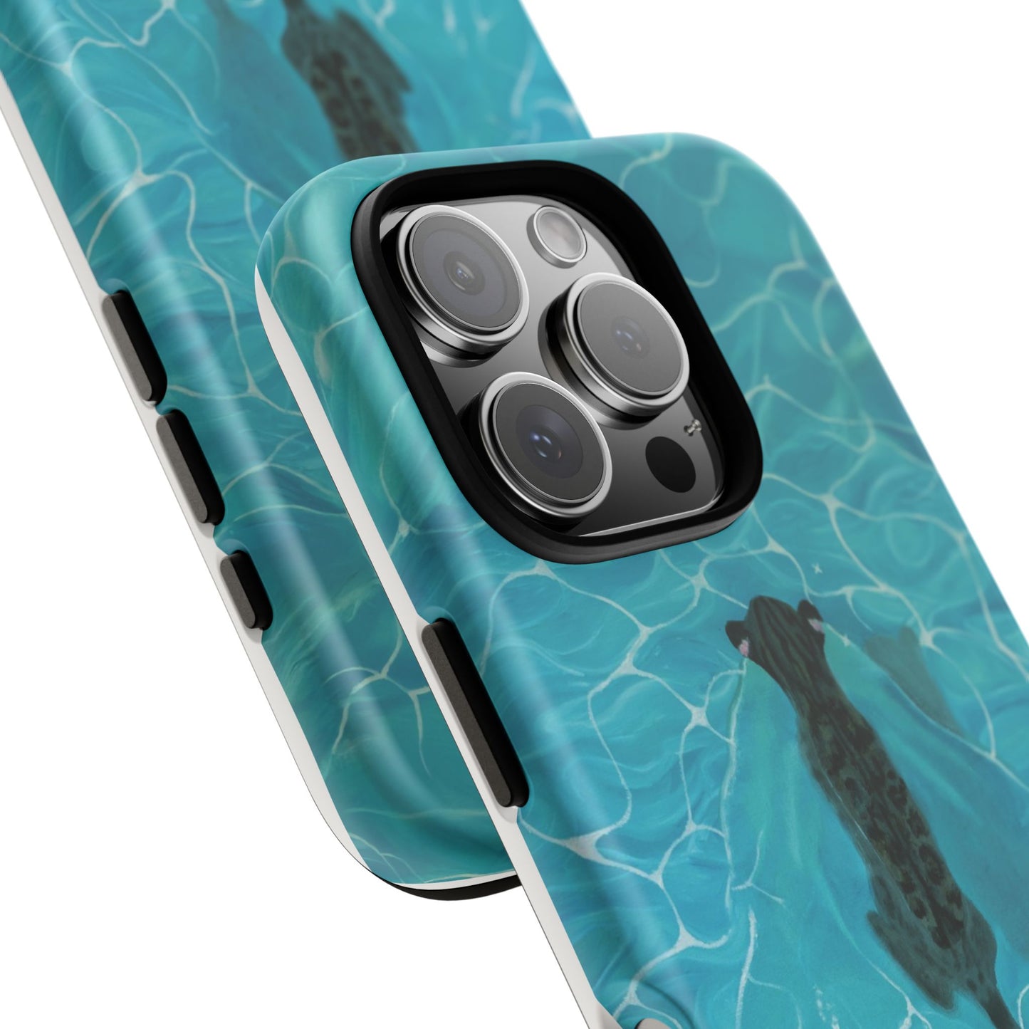 Phone Cases Purrmaid Painting featuring Flounder