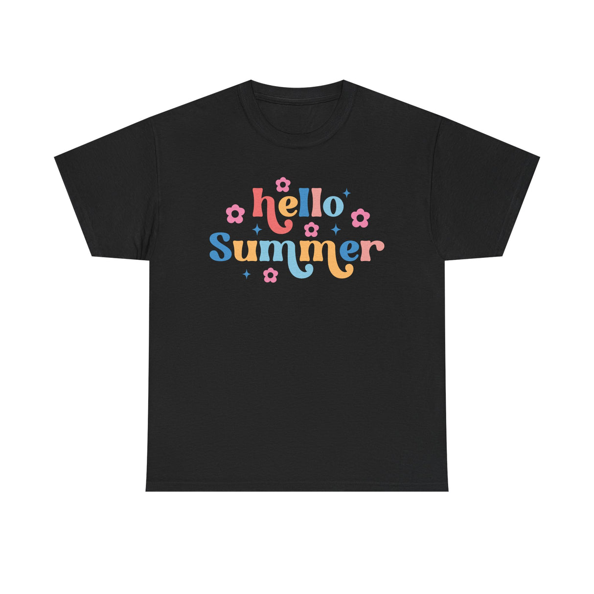 Rainbow Hello Summer - Cotton Tee