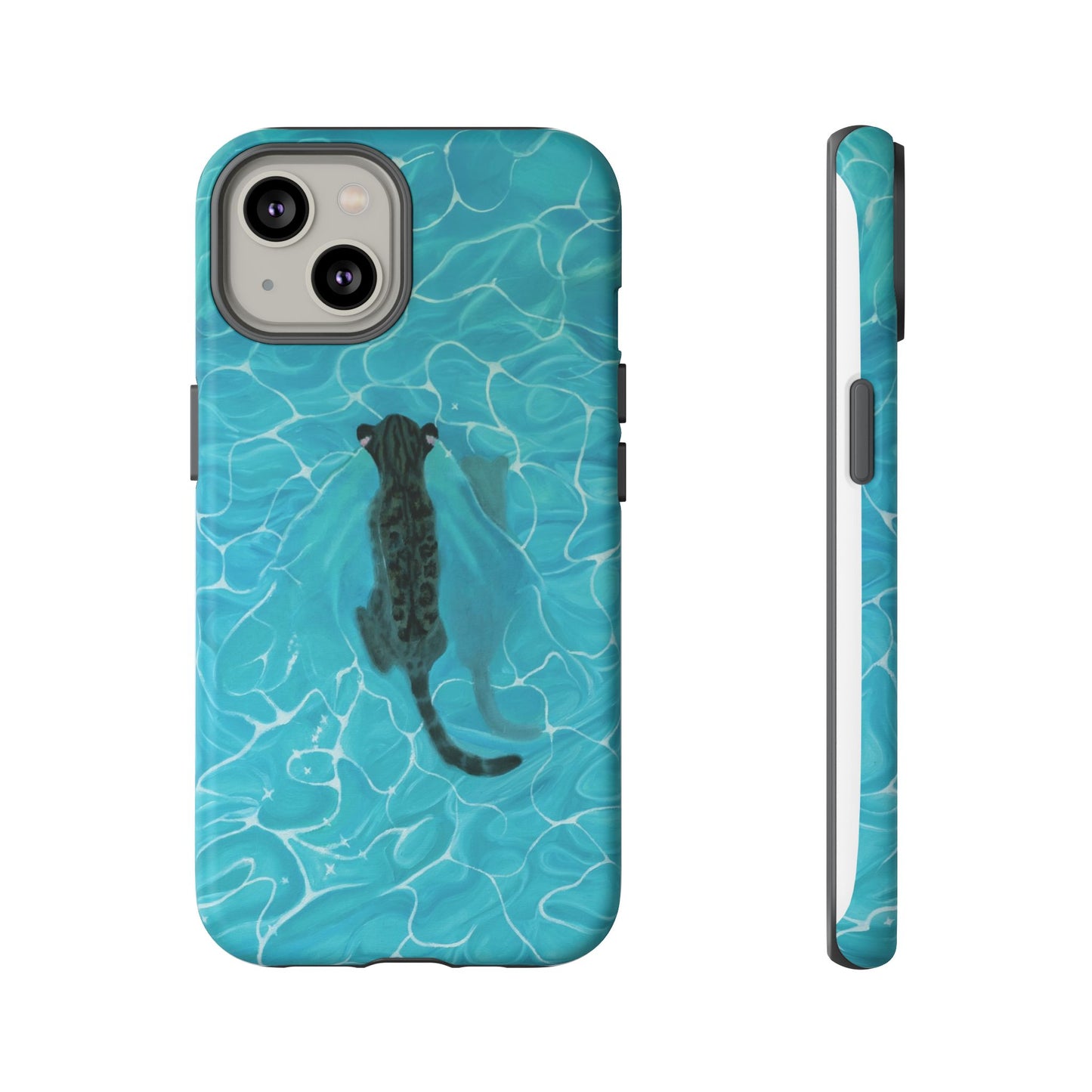 Phone Cases Purrmaid Painting featuring Flounder
