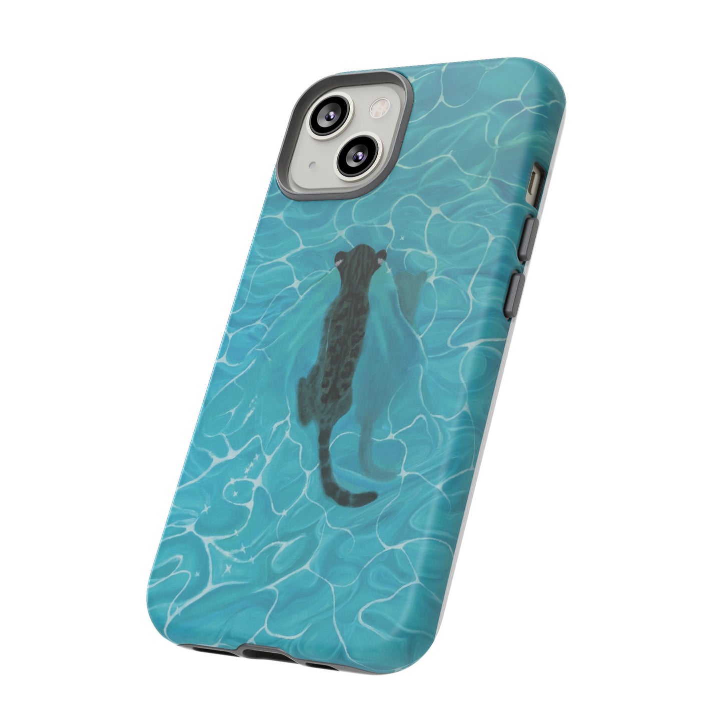 Phone Cases Purrmaid Painting featuring Flounder