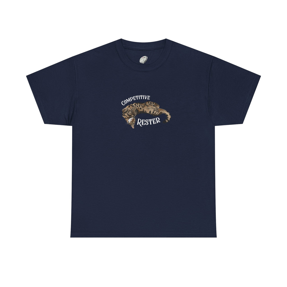Flounder 'Competitive Rester' T-Shirt — Funny Resting Pose Tee