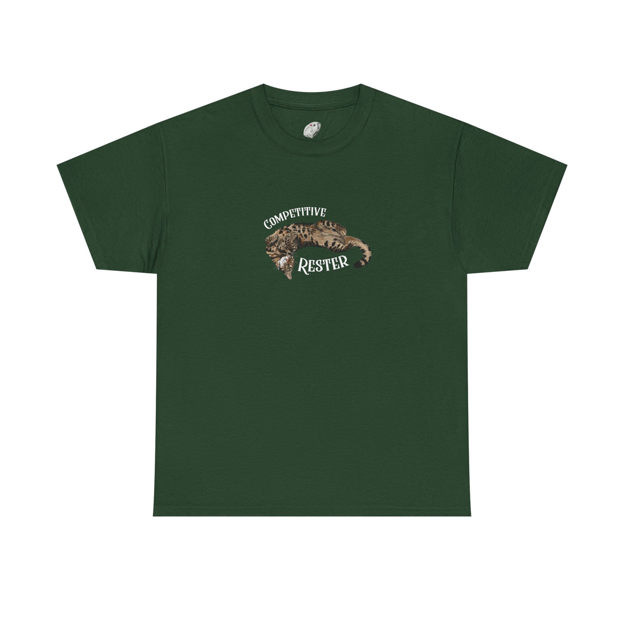 Flounder 'Competitive Rester' T-Shirt — Funny Resting Pose Tee