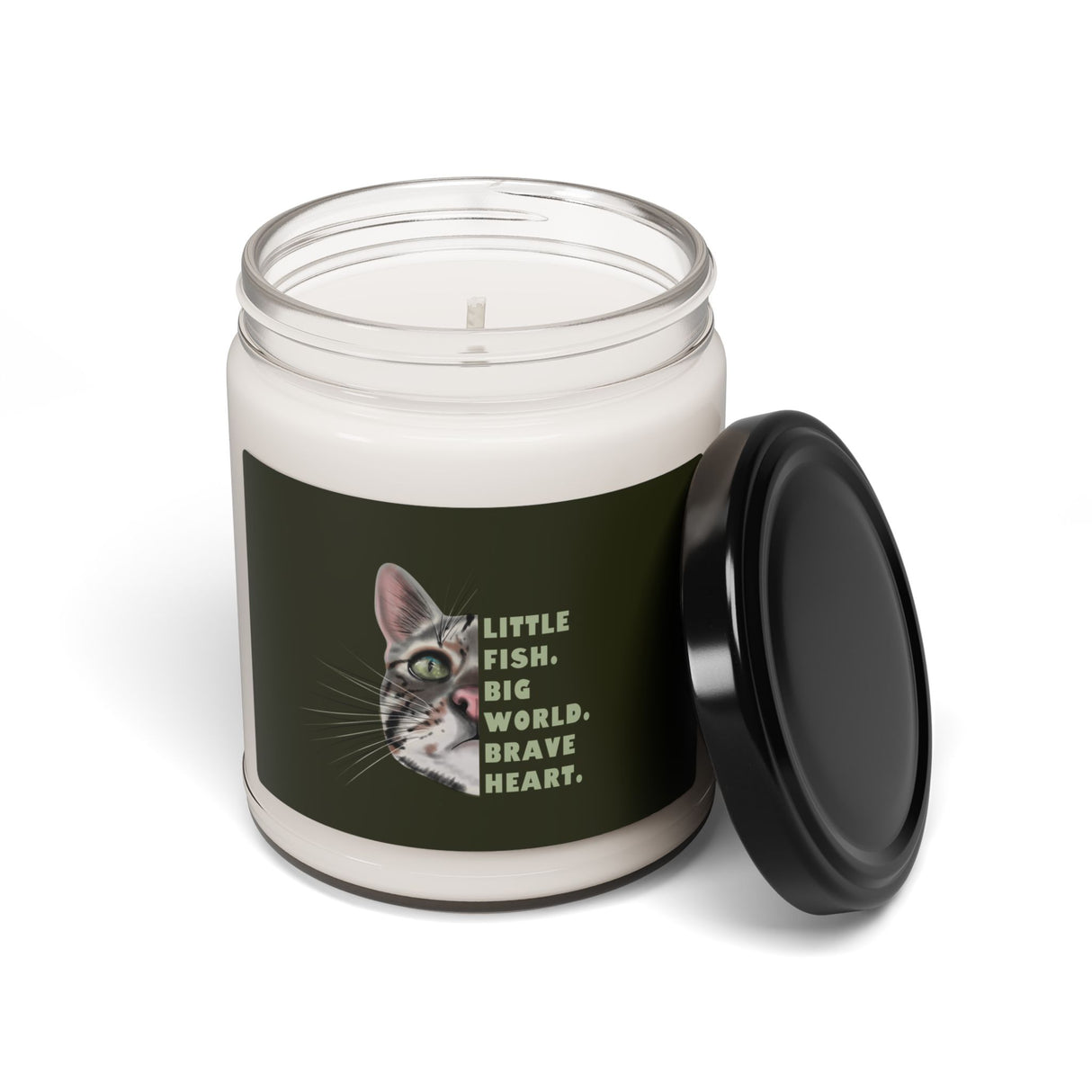 Brave Heart Soy Candle — "Little fish. Big world. Brave Heart." 9oz