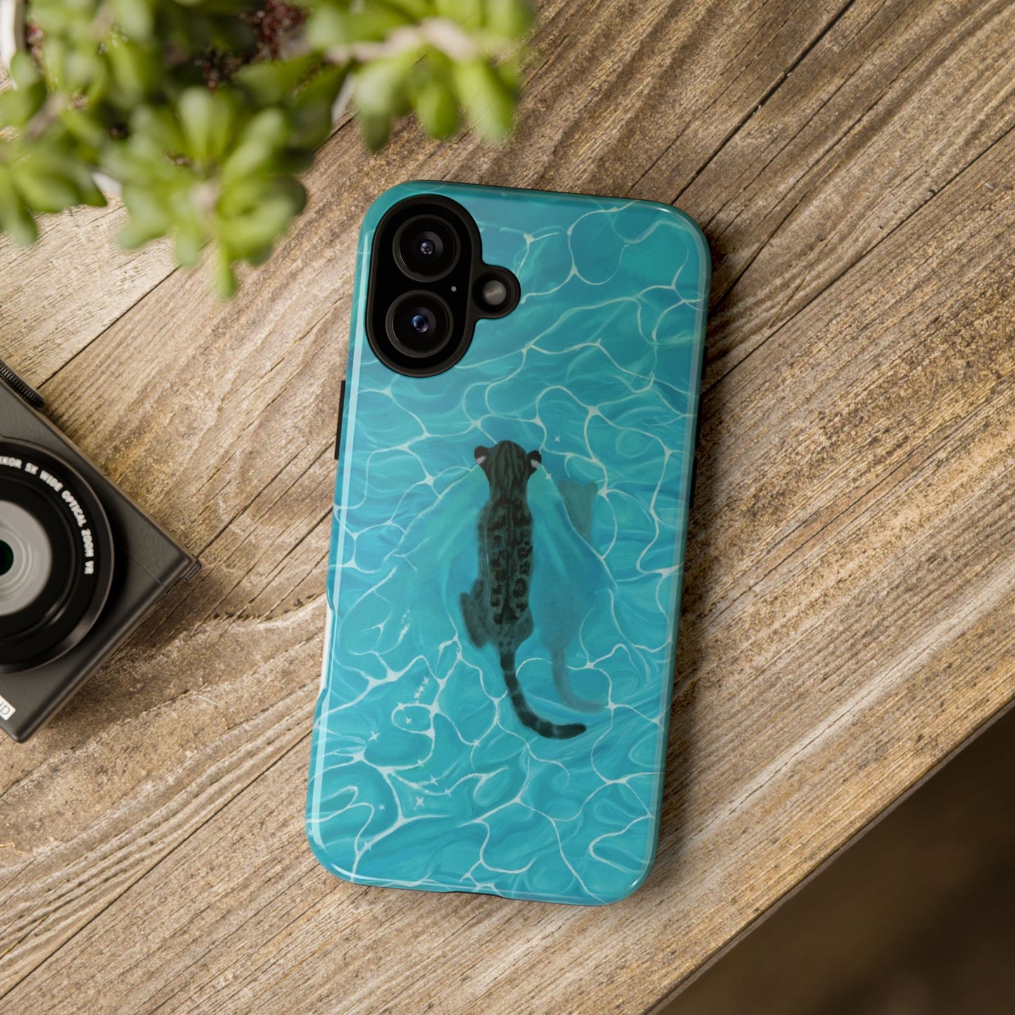 Phone Cases Purrmaid Painting featuring Flounder
