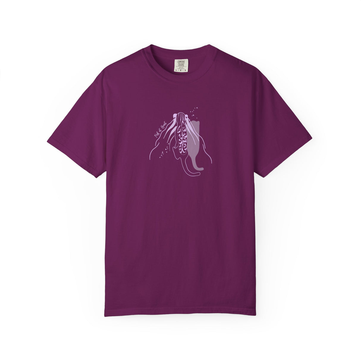 T-Shirt - Fish at Heart with Flounder the Purrmaid Design