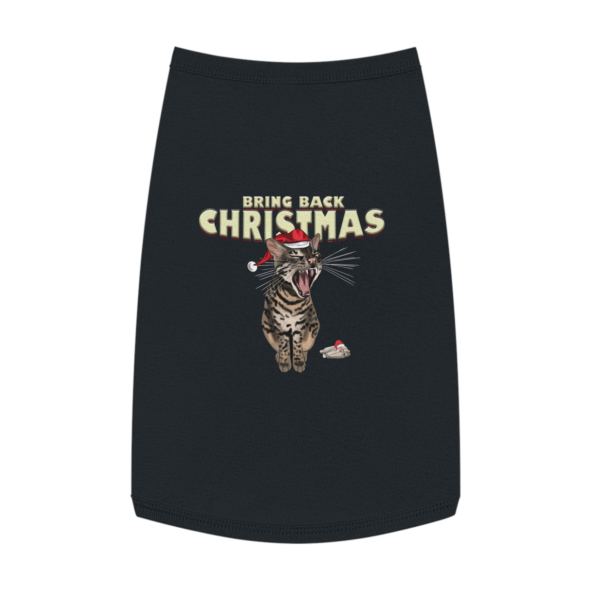 Flounder Cat - Bring Back Christmas Pet Tank Top